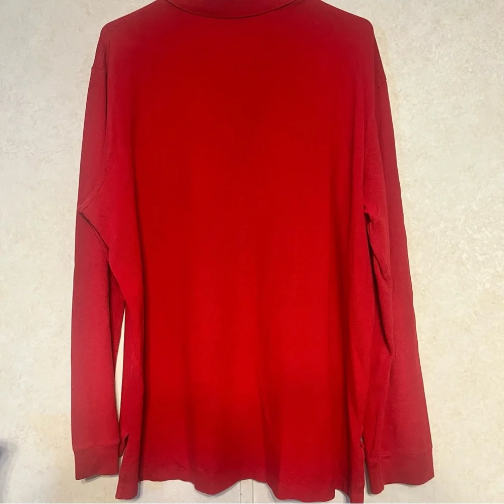 Ralph Lauren Red Long Sleeve‎ Polo Shirt